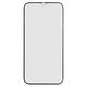 Захисне скло All Spares для Apple iPhone 12 Pro Max, 0,33 мм 9H, сумісне з чохлом, Full Glue, чорний, шар клею нанесений по всій поверхні, HD+ Прев'ю 1