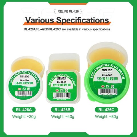 Флюс-паста RELIFE RL-426B, экологически чистая, 40 г Превью 1
