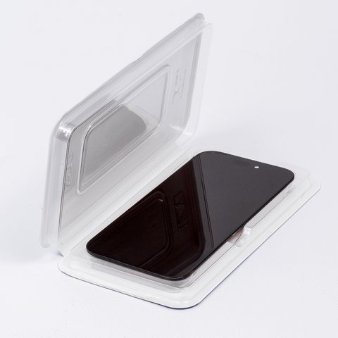 Дисплей для iPhone 15, чорний, з рамкою, Copy, (TFT), ZY, LTPS FHD Прев'ю 2