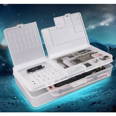 Caja para componentes Sunshine SS-001A, para guardar smartphone durante reparación, 184x96x35mm Vista previa  1