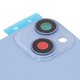 Housing Back Cover compatible with iPhone 14, (dark blue, with camera lens, Original (PRC), small hole) Preview 1