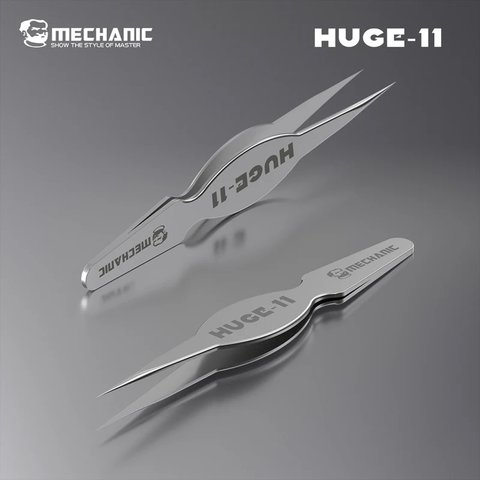 Пинцет монтажный Mechanic Huge-11, прямой, немагнитный Превью 4