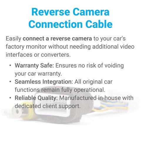 Scion Reverse Camera Kit With 28 pin Cable Wire Harness Preview 2