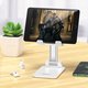 Holder Hoco PH29A, (white, sliding, portable, folded, desktop, plastic, metal) #6931474733917 Preview 1