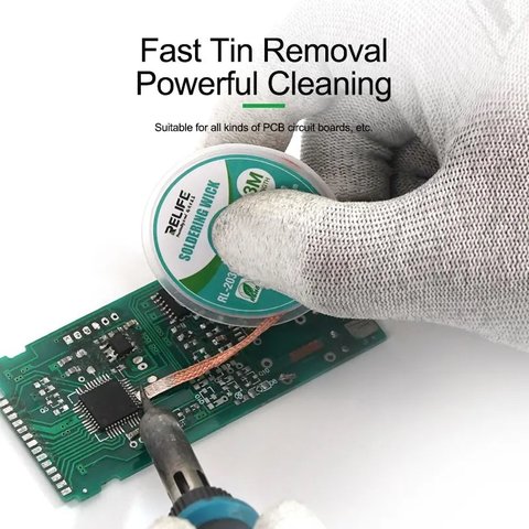 Desoldering Wick RELIFE RL-2030, ((W) 2.0 mm, d 3 m) Preview 1