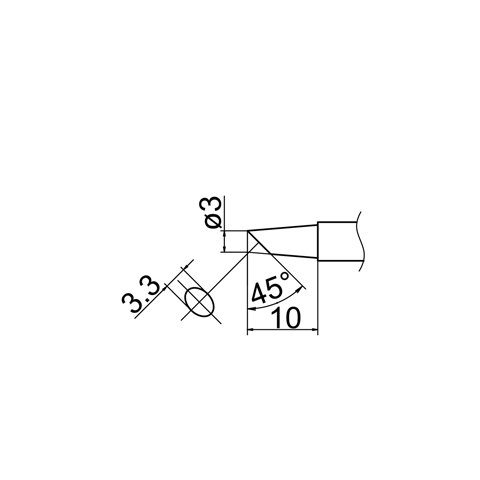 Punta para cautín HAKKO T12-BCF3 Vista previa  1