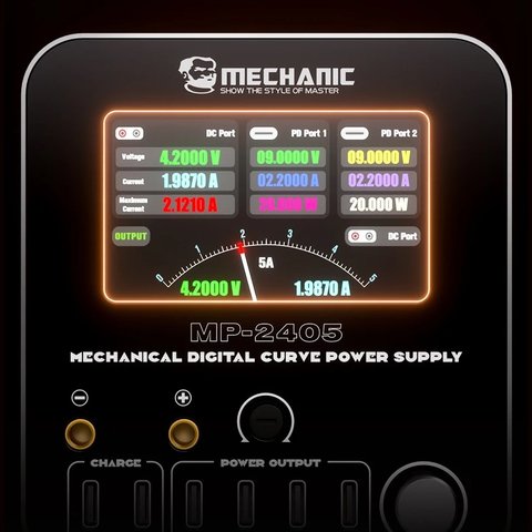 Fuente de alimentación (potencia) Mechanic MP-2405+, 0-24V / 5A Vista previa  2