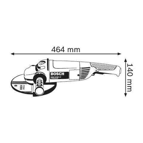 Кутова шліфмашина Bosch GWS 24-230 JH Прев'ю 4