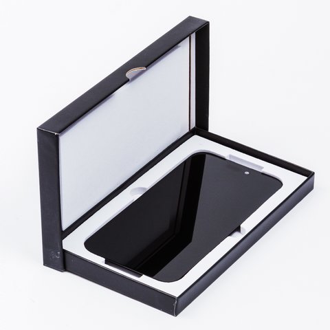 Дисплей для iPhone 15 Plus, чорний, з рамкою, High Copy, (OLED), GX OEM hard Прев'ю 2