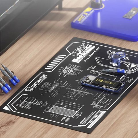 Килимок монтажний Mechanic V78, термостійкий, стійкий до плям, 600 мм, 350 мм Прев'ю 5