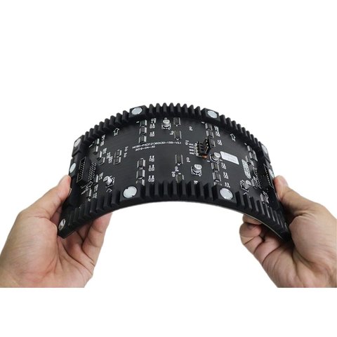 LED-модуль для реклами SMD2121 (256 × 128 мм, 64 × 32 точок, IP20, 1000 нт, гнучкий, магніти вбудовані) Прев'ю 3
