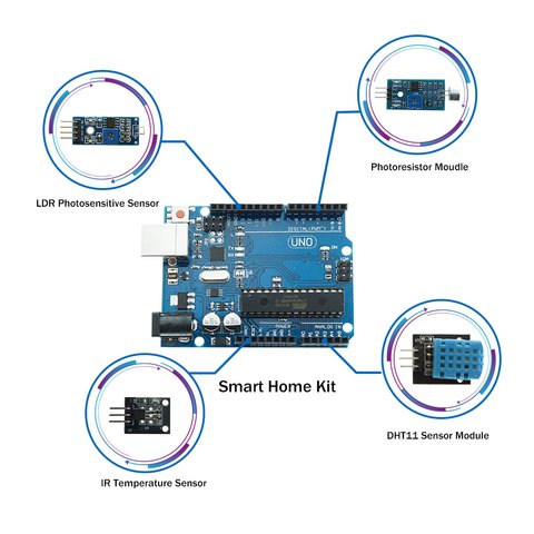 Набор Arduino Умный дом (на базе UNO R3) + руководство пользователя Превью 4